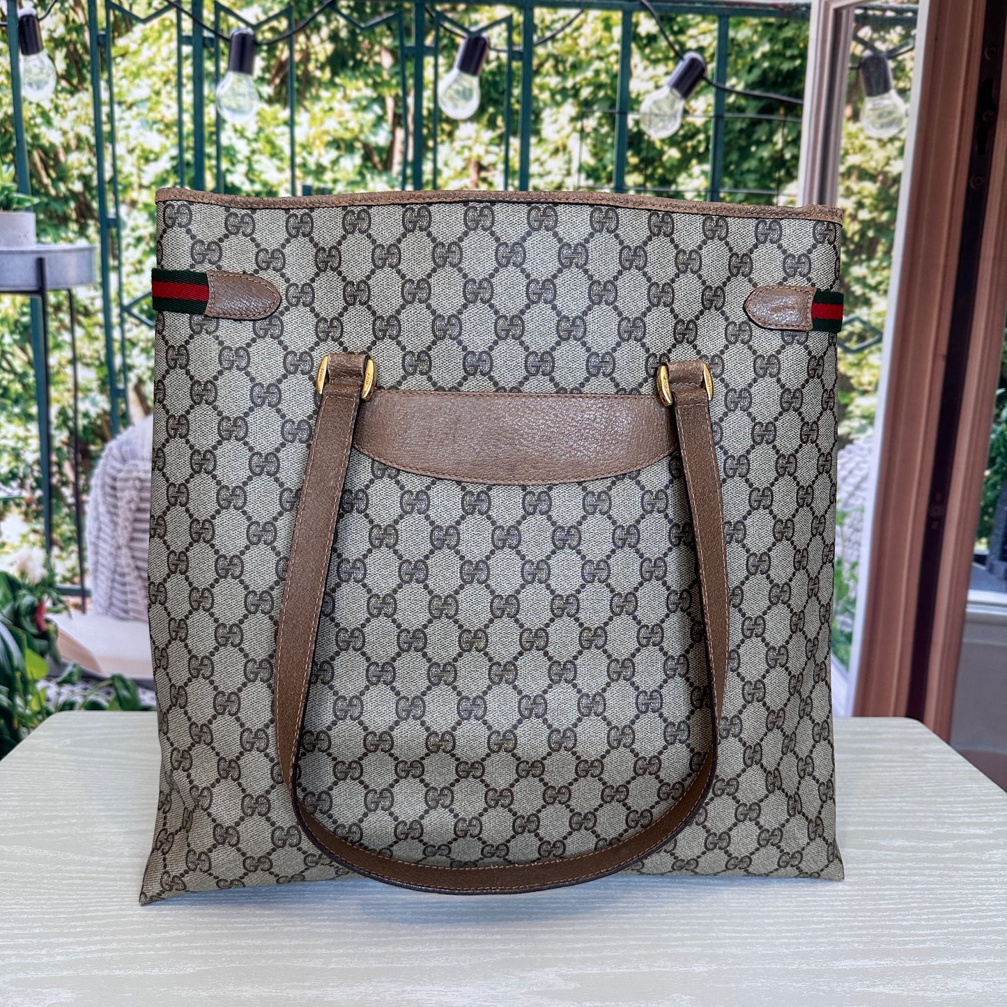 Gucci Beige GG Supreme Monogram Canvas Tote bag