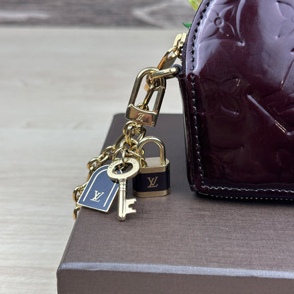 Louis Vuitton Vernis Heart Coin Purse in Amarante