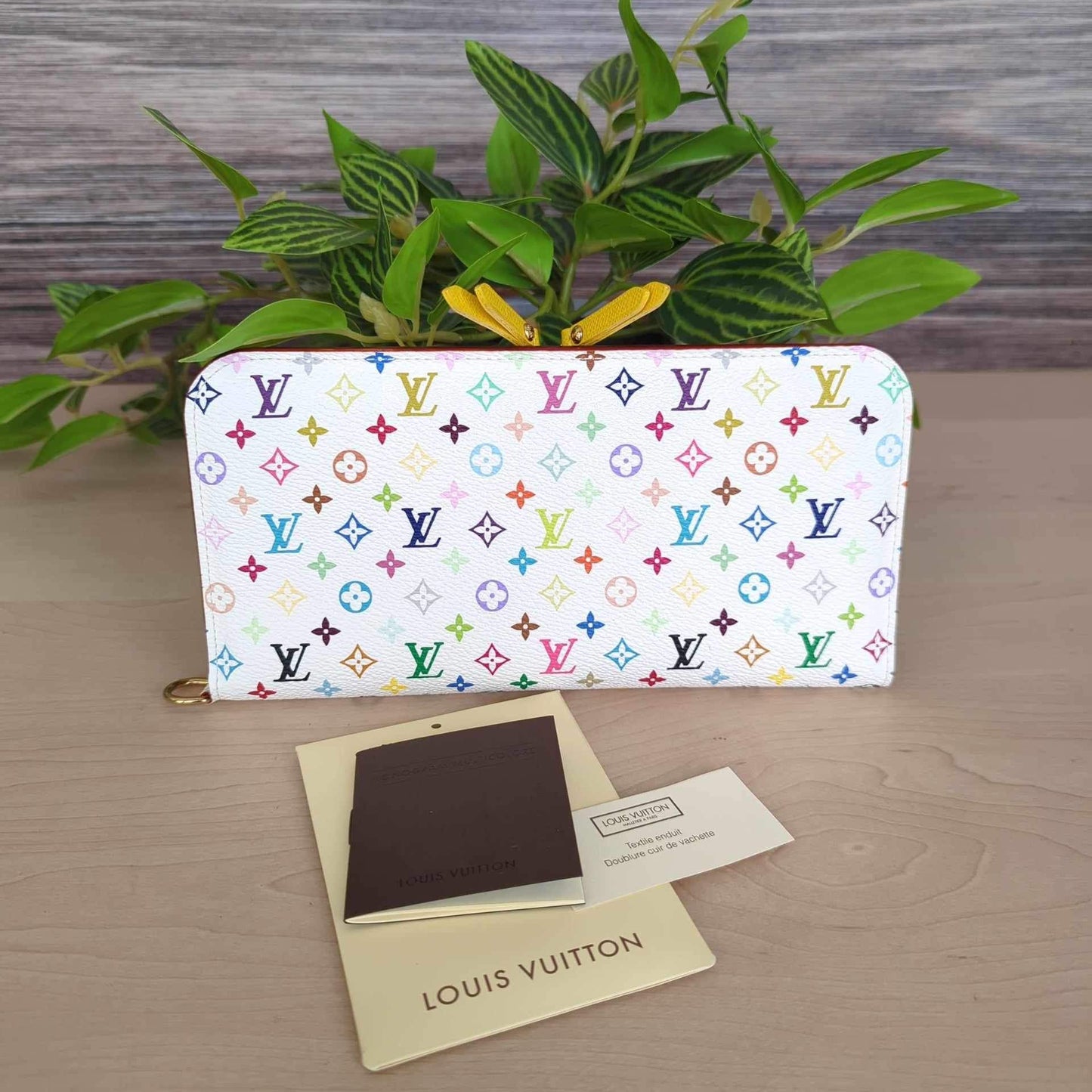 Louis Vuitton Insolite Wallet White Multicolor Citron