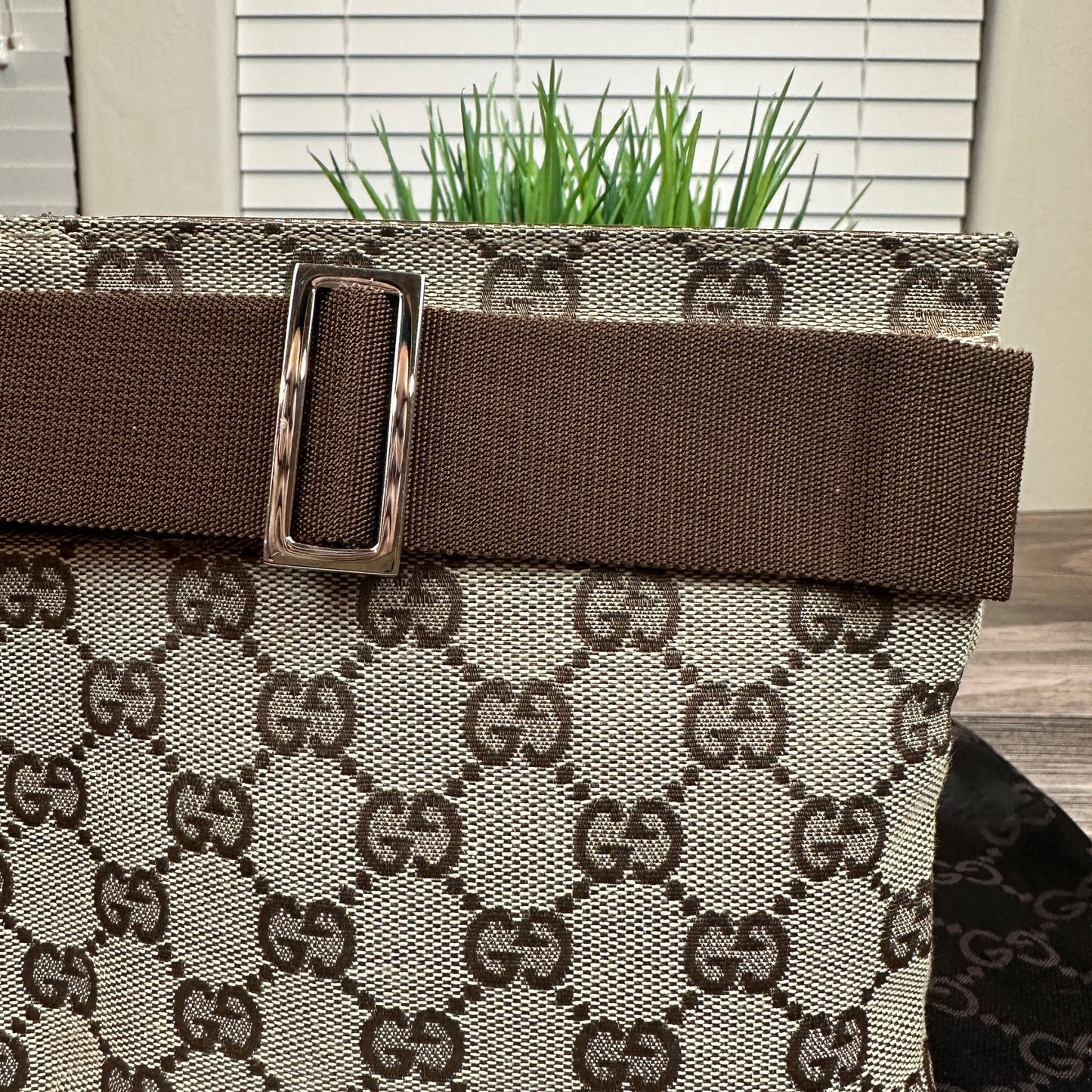 Gucci GG Canvas Belt Bag Brown