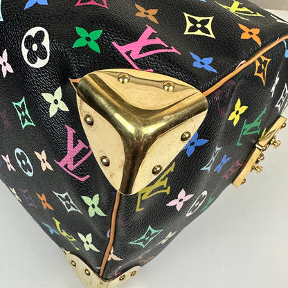 Louis Vuitton Limited Edition Murakami Speedy 30 Black Multicolor