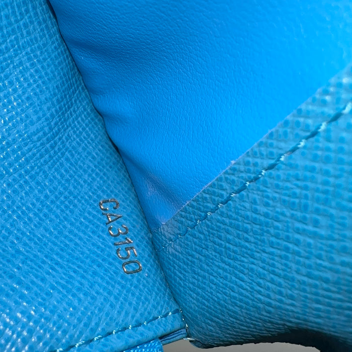 Louis Vuitton Rare Turquoise Blue Monogram Insolite Wallet
