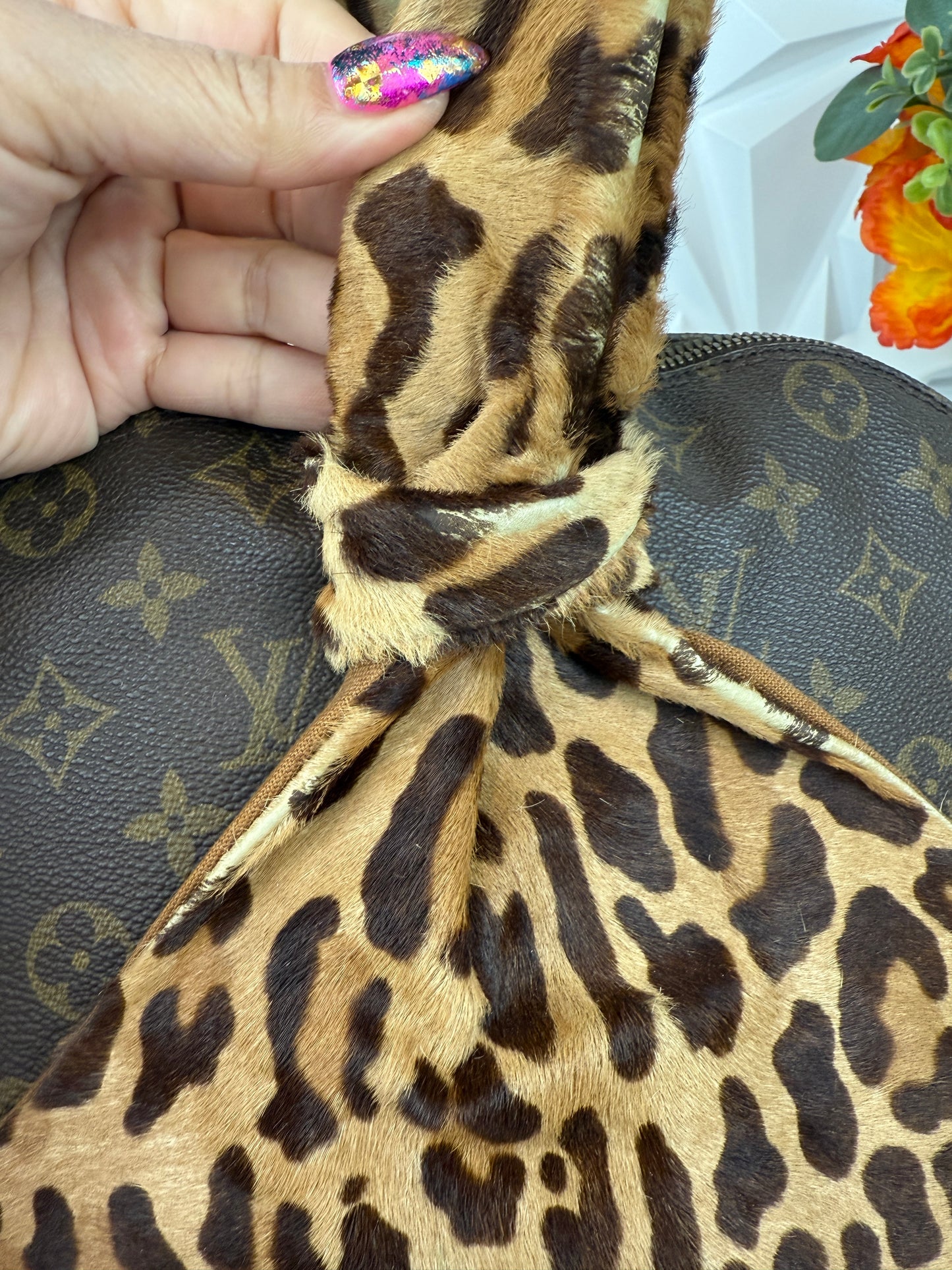 Louis Vuitton Rare Limited Edition Azzedine Alaia Monogram Leopard Alma Bag