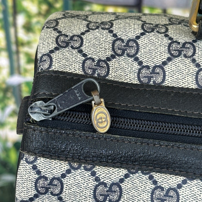 Gucci Navy Blue Boston Bag