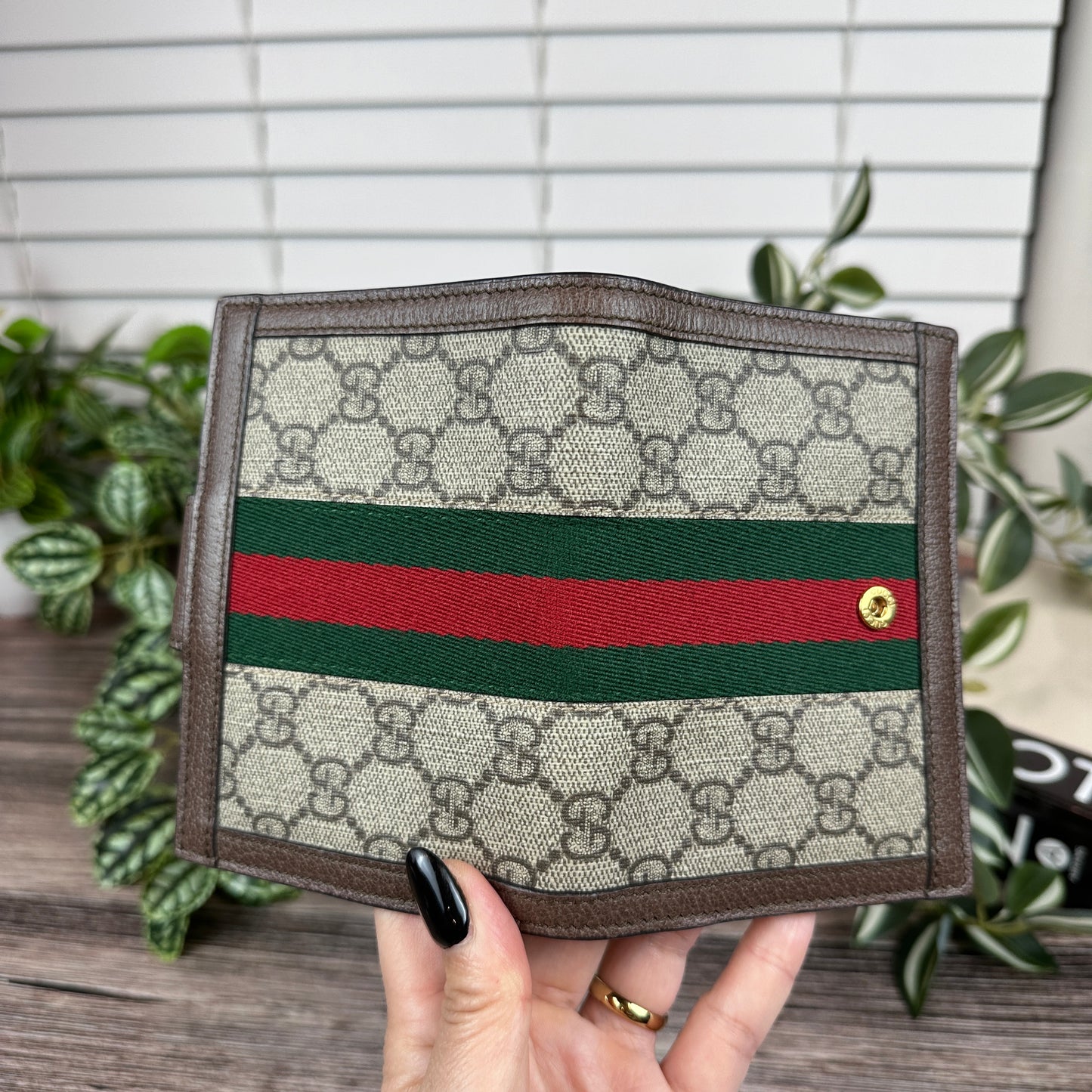 Gucci Ophidia Web Passport Wallet