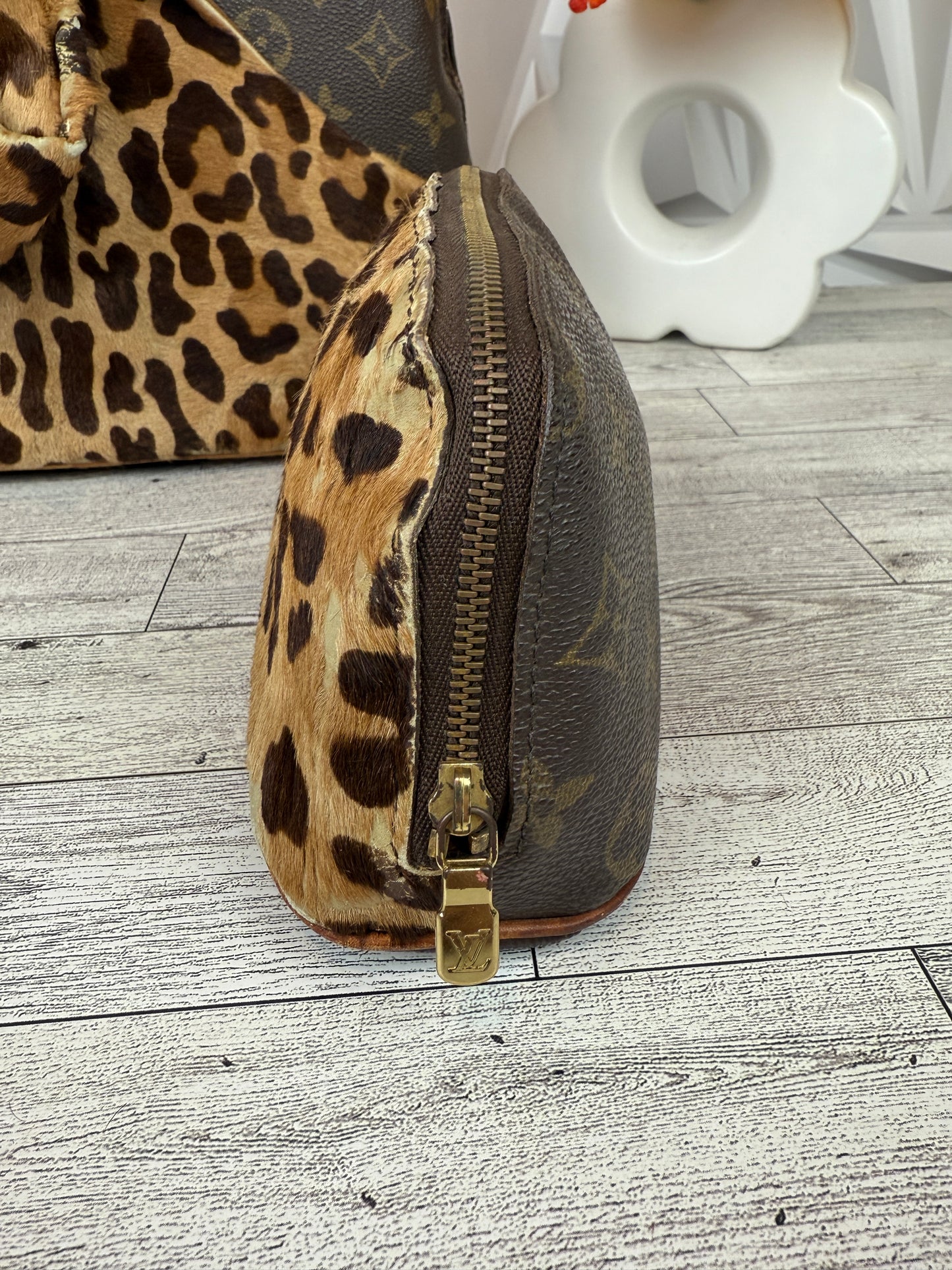 Louis Vuitton Rare Limited Edition Azzedine Alaia Monogram Leopard Alma Bag