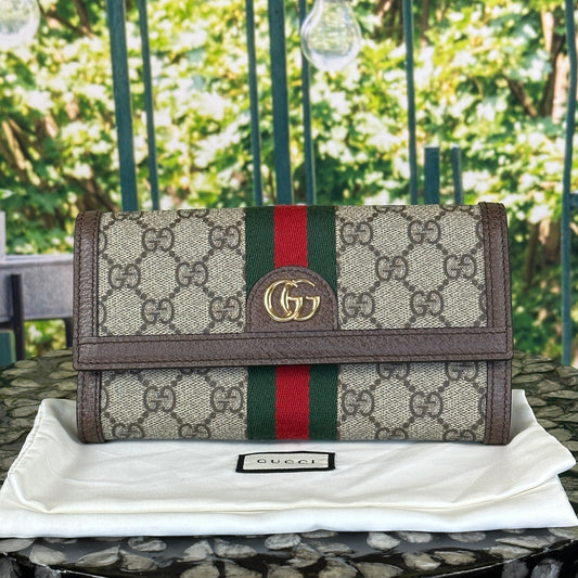 Gucci Ophidia GG Continental Wallet