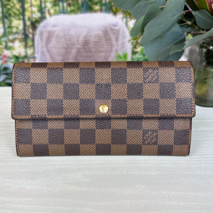 Louis Vuitton Damier Ebene Sarah Wallet