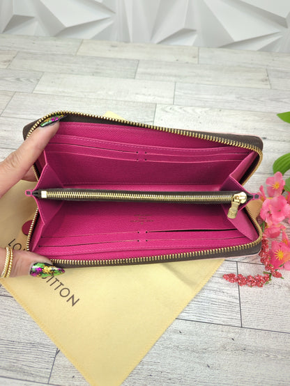 Louis Vuitton Clemence Blooming Flower Wallet in Fuchsia