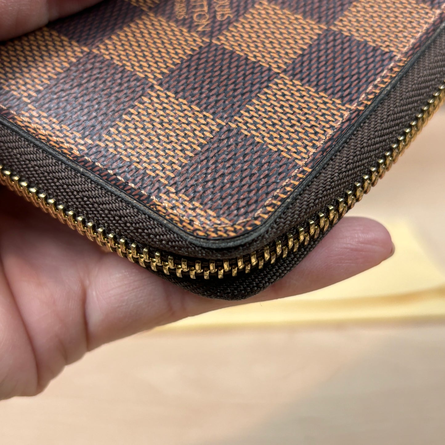 Louis Vuitton Damier Clemence Wallet Cherry