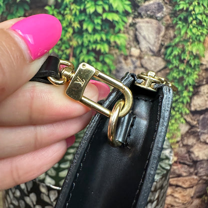 Louis Vuitton Black Epi Pochette Accessories