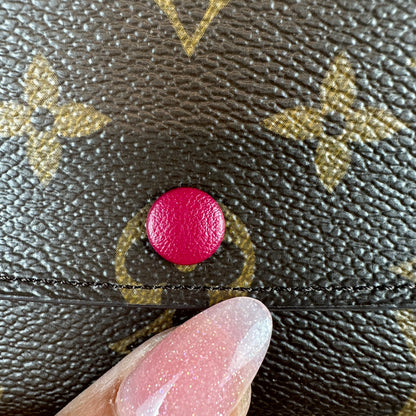 Louis Vuitton Monogram Emilie Wallet Fuchsia