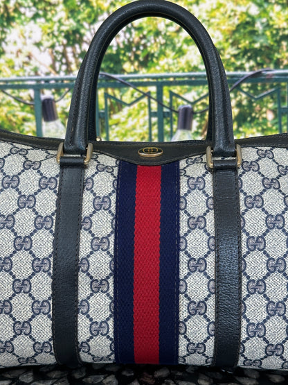 Gucci Navy Blue Boston Bag