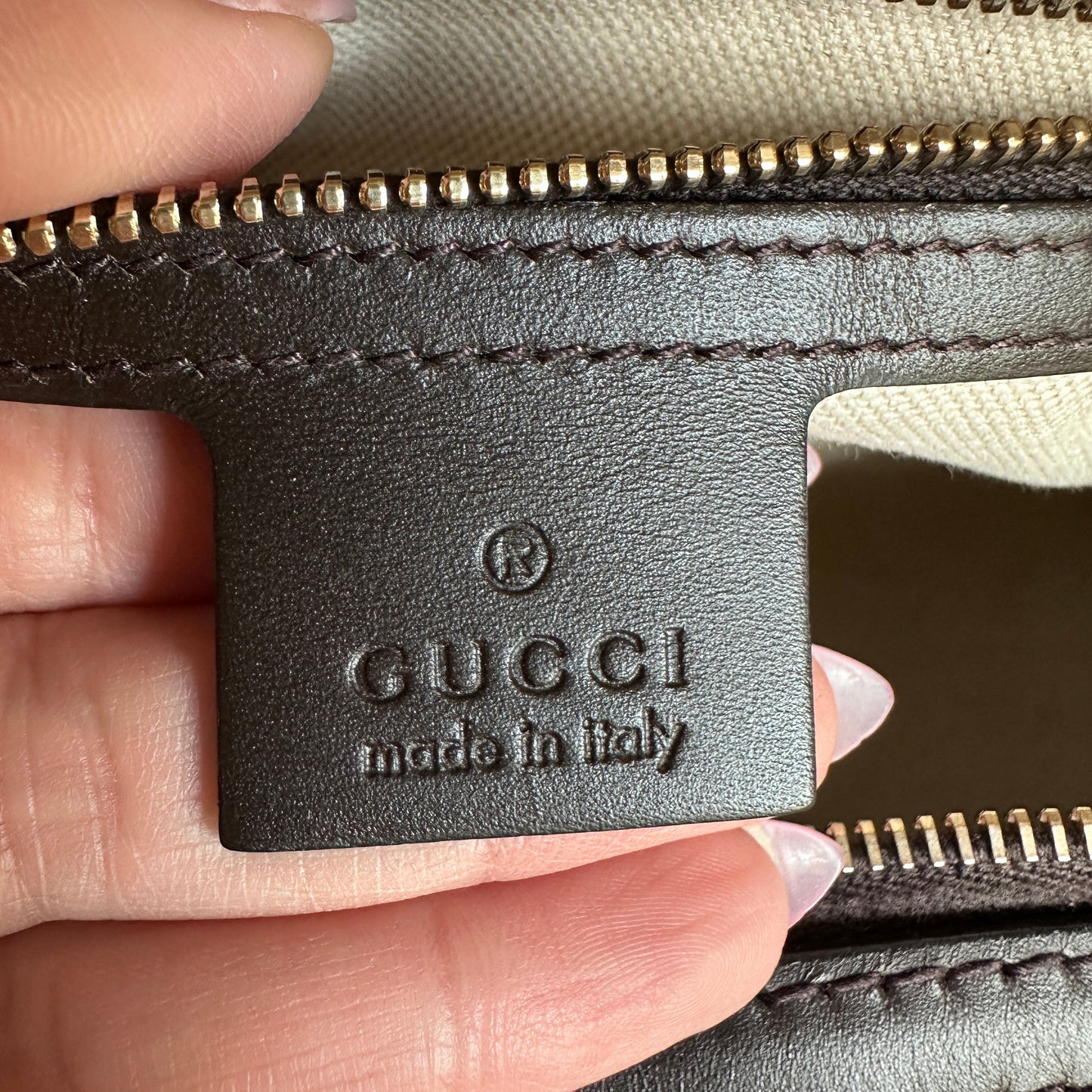 Gucci Original GG Boston Vintage Web Dark Brown