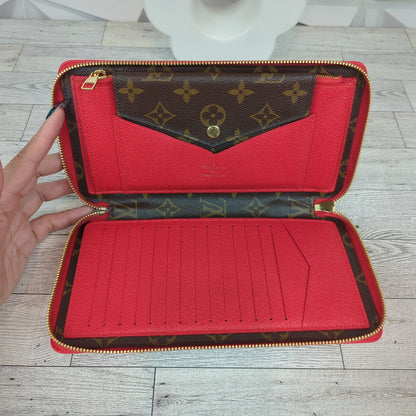 Louis Vuitton Daily Organizer Clutch Wallet Cherry Red