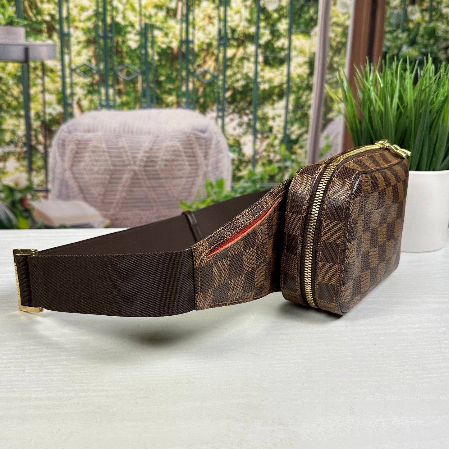 Louis Vuitton Geronimos Damier Ebene Sling Bag