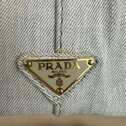 Prada 2-Way Denim Tote Bag