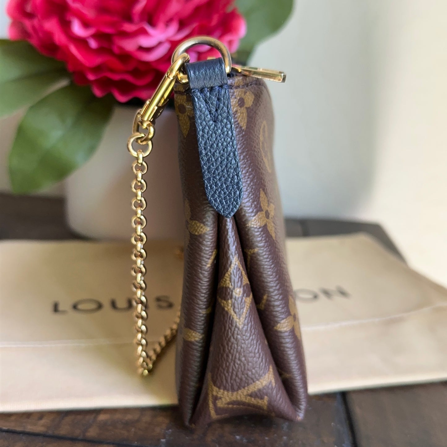 Louis Vuitton Pallas Clutch Infini Blue