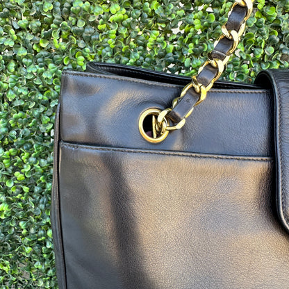 Chanel Black Lambskin XL Tote