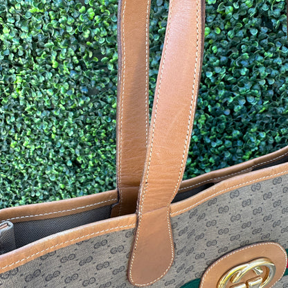 Gucci Vintage Web Sherry Line Micro GG Tote