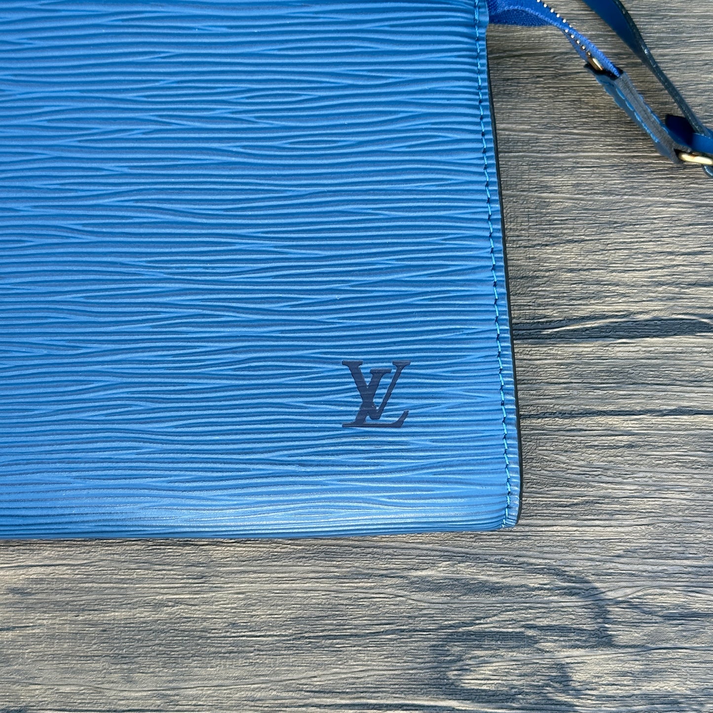 Louis Vuitton Epi Pochette Accessories Toledo Blue