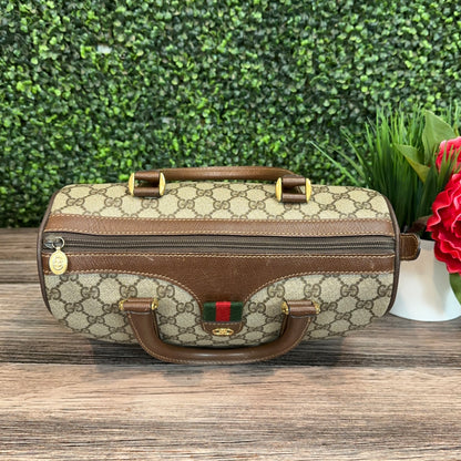 Gucci Vintage Sherry Line Boston Bag