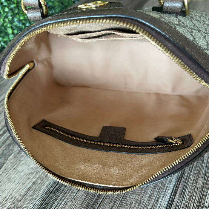 Gucci Ophidia Supreme Monogram Web Top Handle Medium Dome Bag