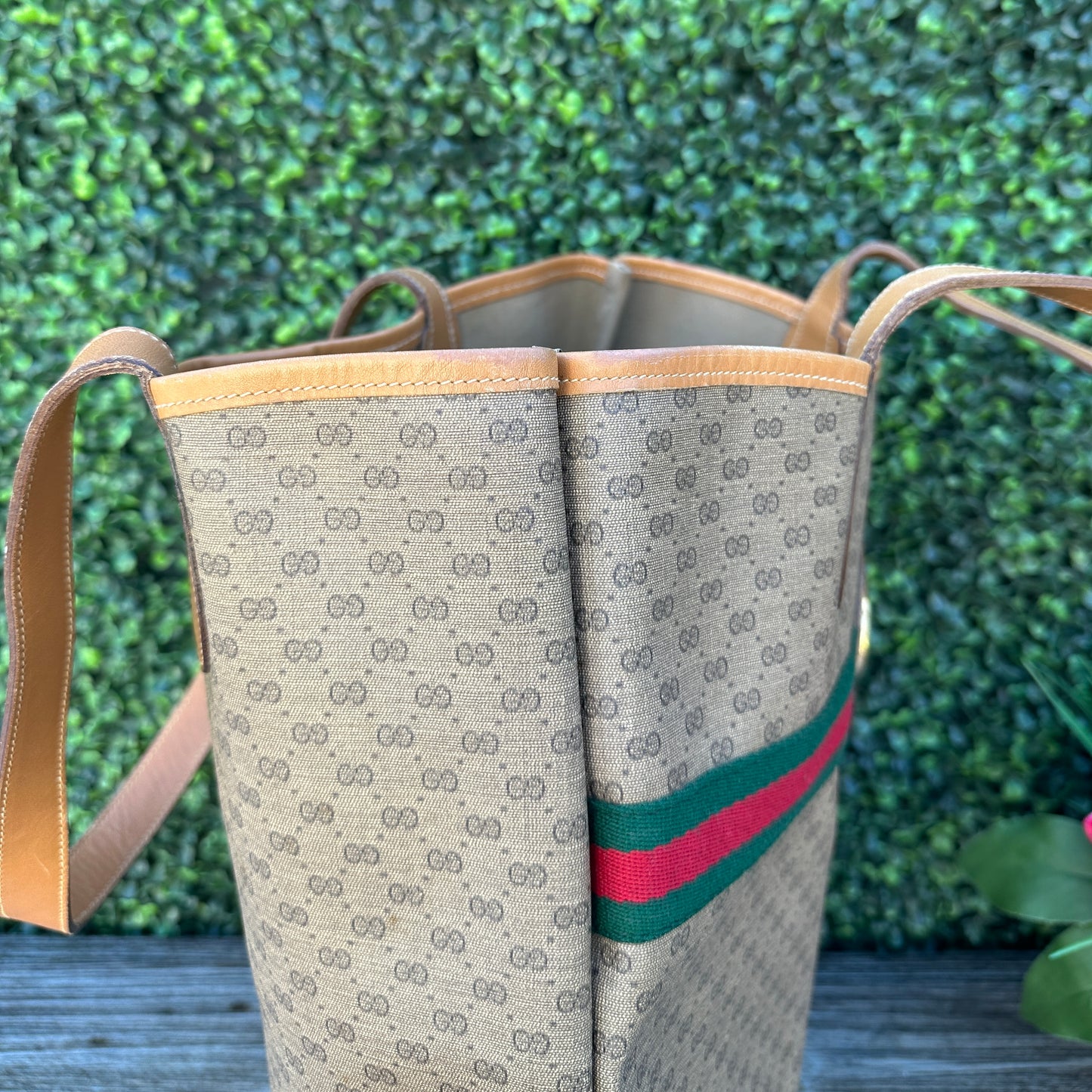 Gucci Vintage Web Sherry Line Micro GG Tote