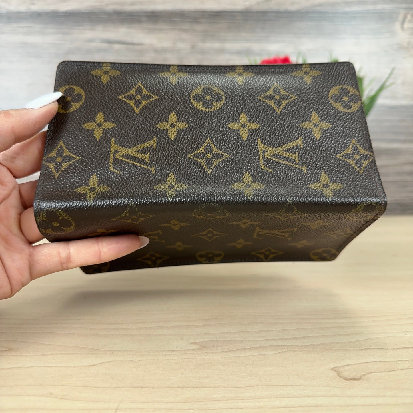 Louis Vuitton Checkbook Wallet Monogram Canvas