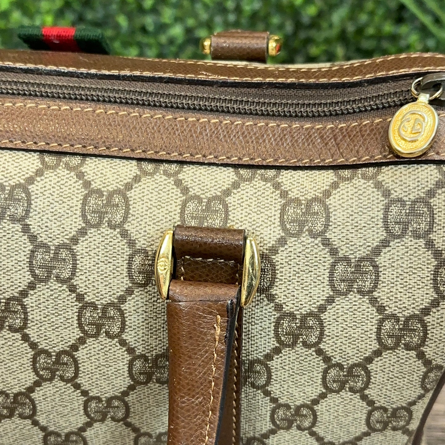 Gucci Vintage Sherry Line Boston Bag