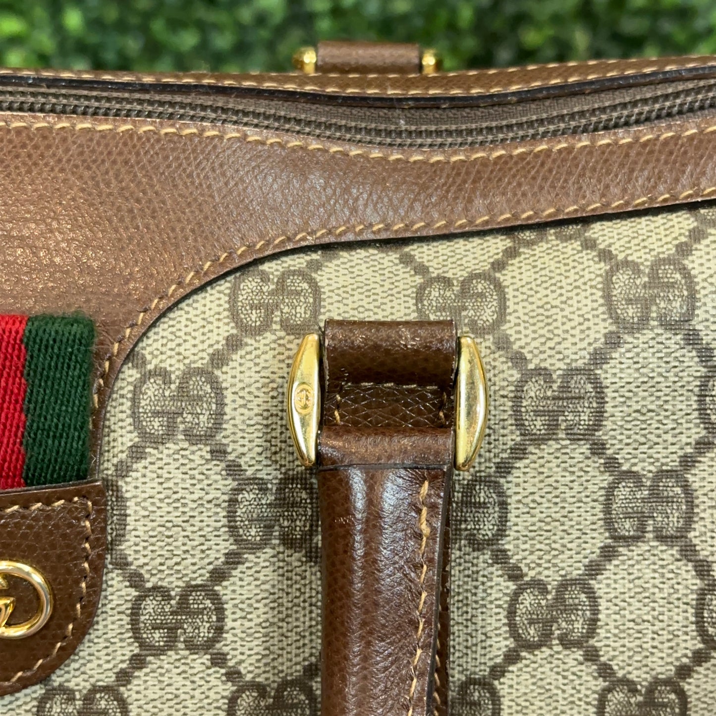 Gucci Vintage Sherry Line Boston Bag