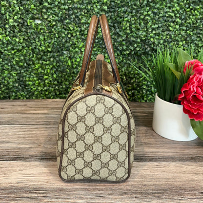 Gucci Vintage Sherry Line Boston Bag