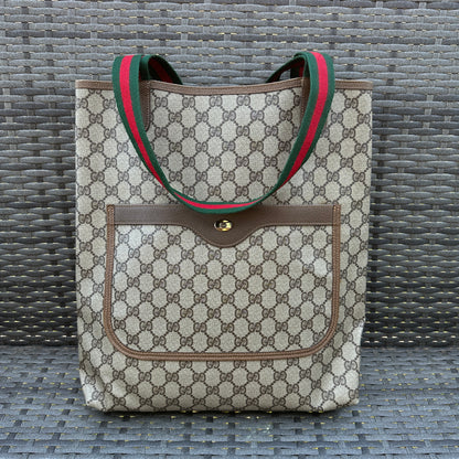 Gucci Vintage GG Supreme Web Tote Bag