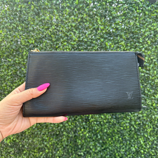 Louis Vuitton Black Epi Pochette Accessories