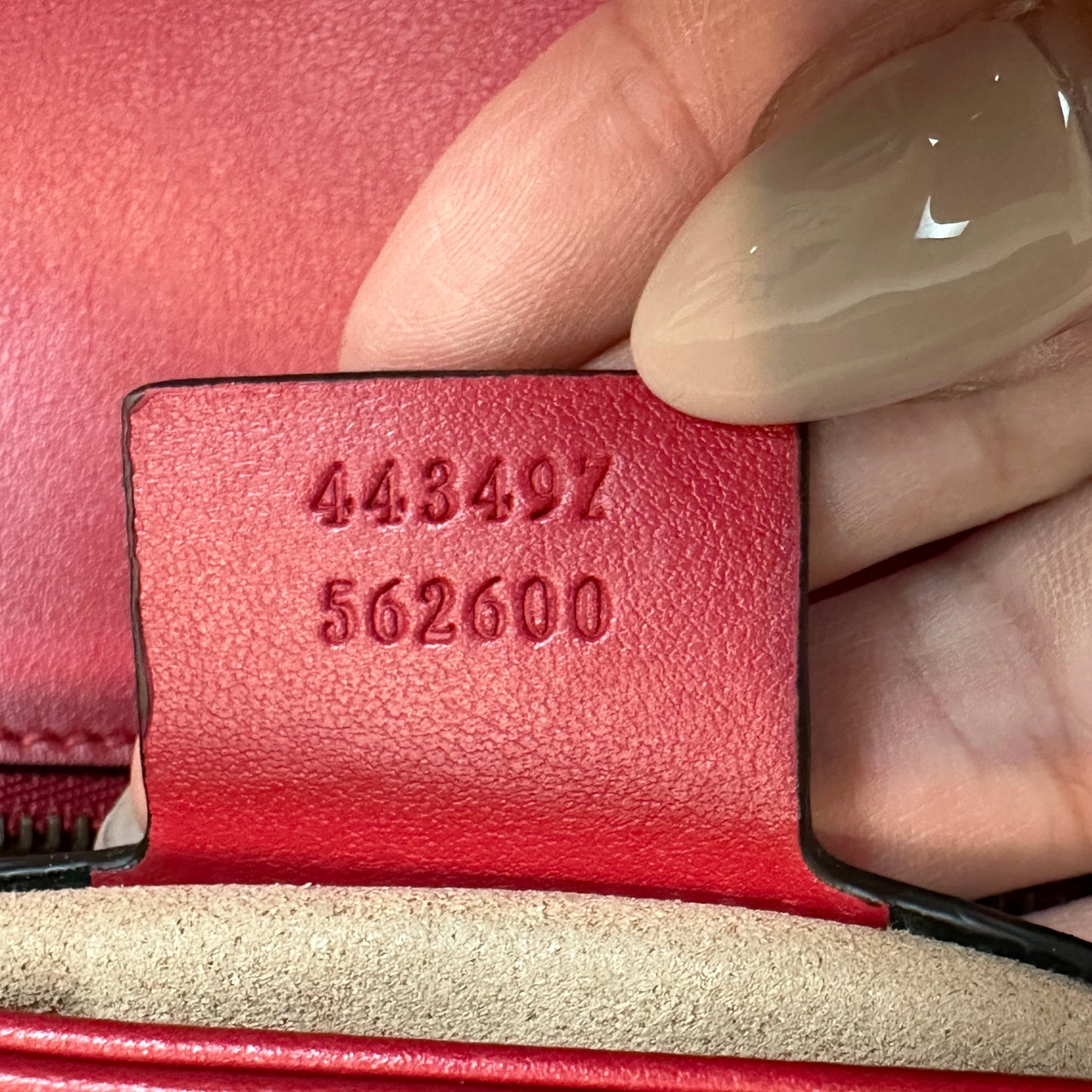 Gucci Red Marmont Shoulder Bag Small