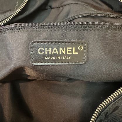 Chanel New Travel Line Mini Boston Nylon Handbag