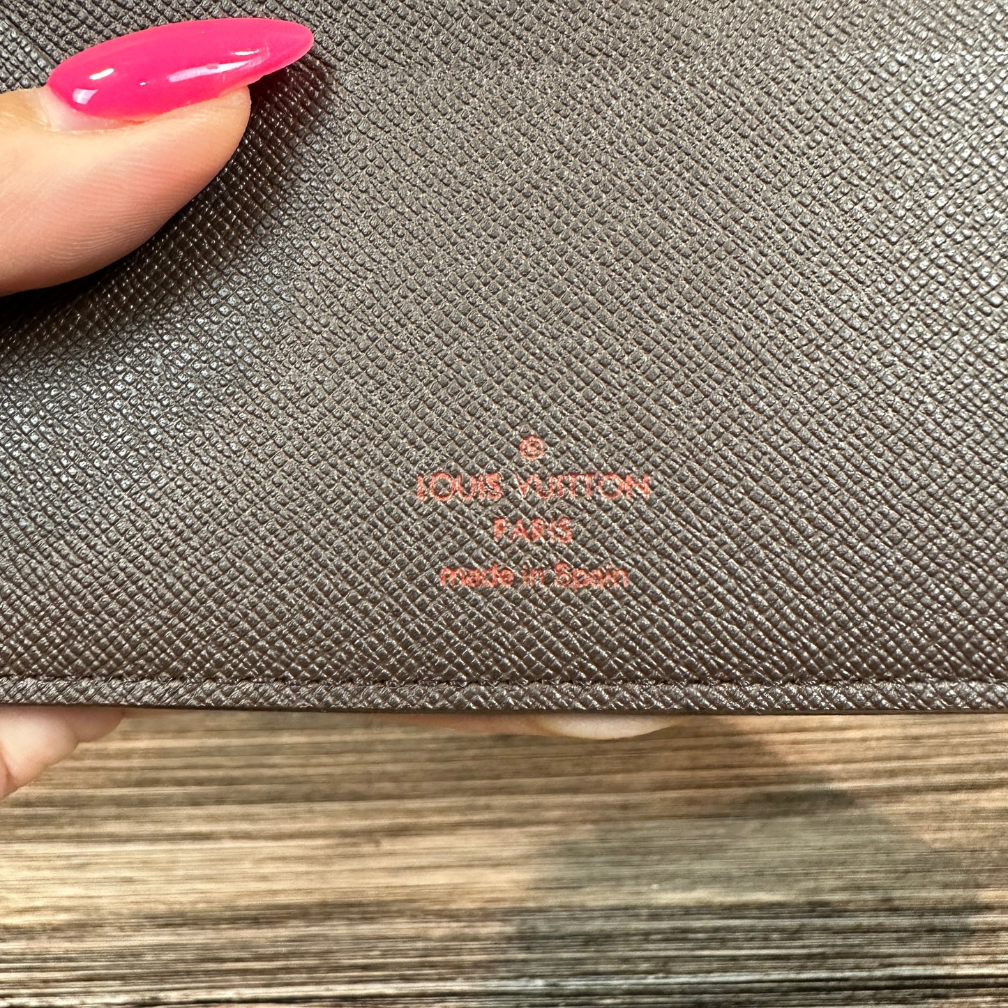 Louis Vuitton Damier Ebene Desk Agenda