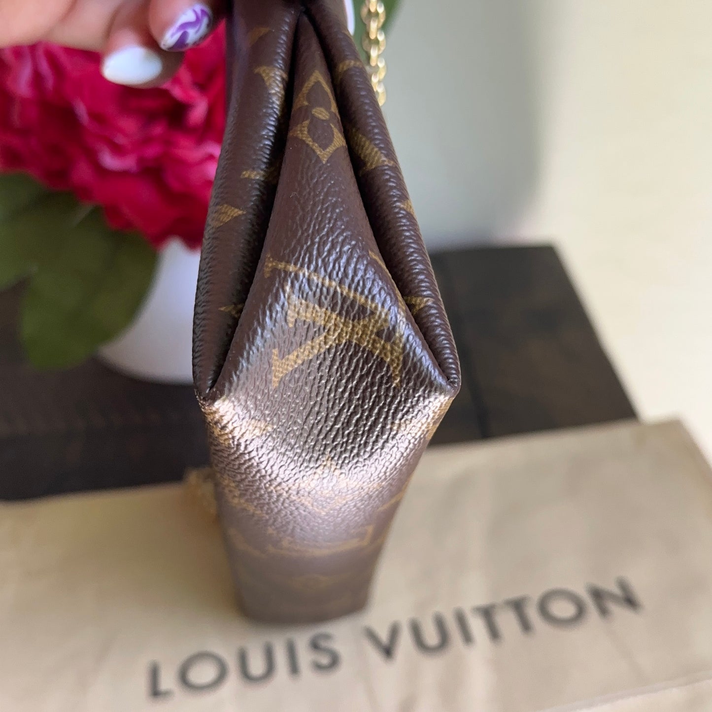 Louis Vuitton Pallas Clutch Infini Blue