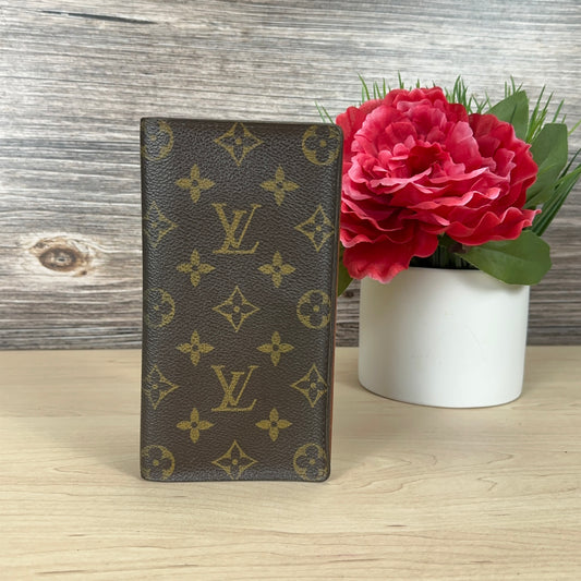 Louis Vuitton Checkbook Wallet Monogram Canvas