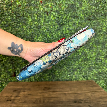 Gucci GG Supreme/Blue Blooms Long Continental Wallet