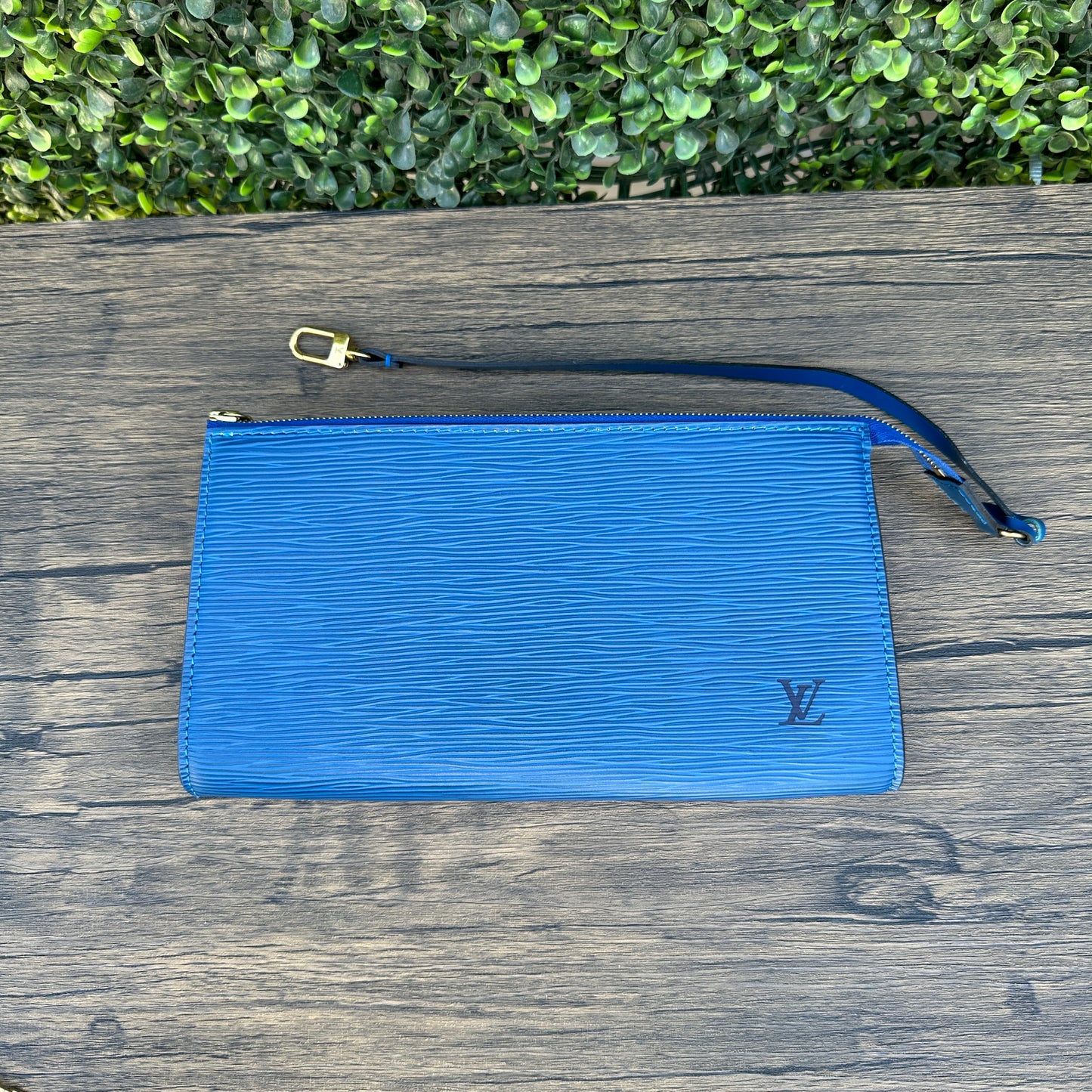 Louis Vuitton Epi Pochette Accessories Toledo Blue