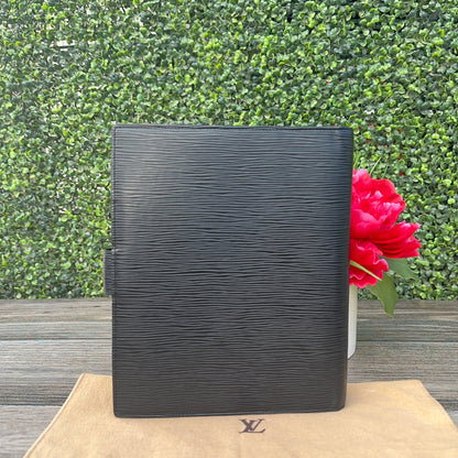 Louis Vuitton Black Epi Large Agenda GM