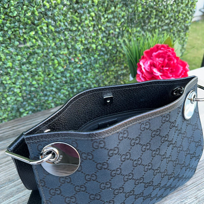 Gucci Black GG Canvas Eclipse Crossbody