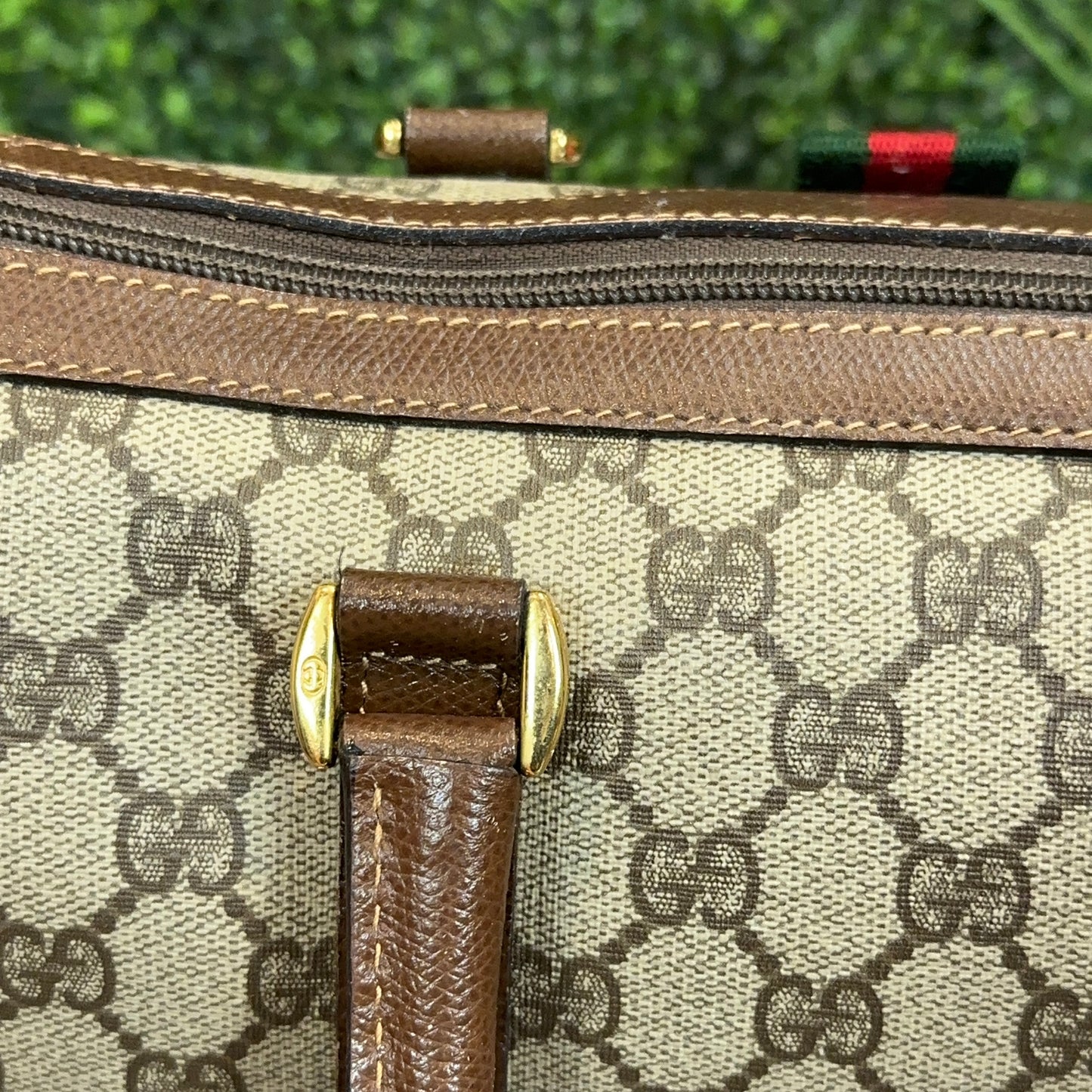 Gucci Vintage Sherry Line Boston Bag