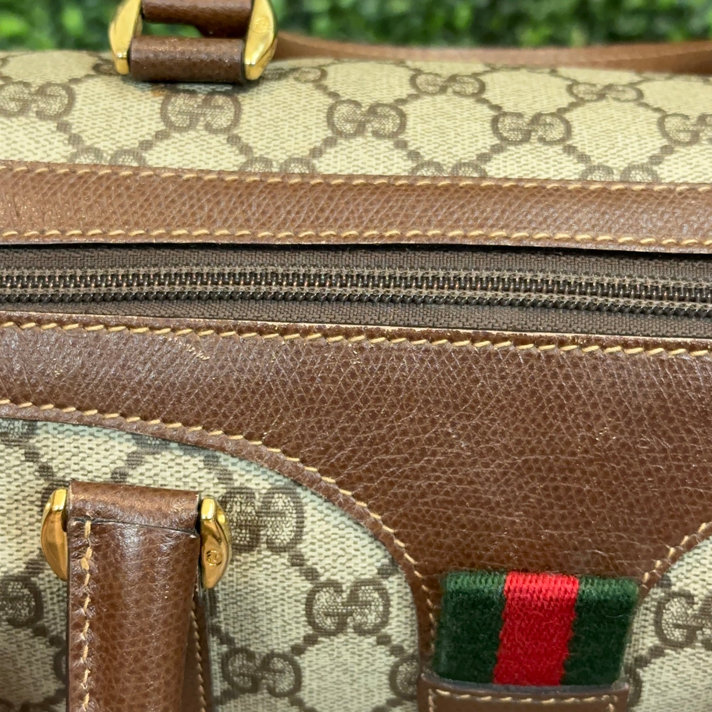 Gucci Vintage Sherry Line Boston Bag