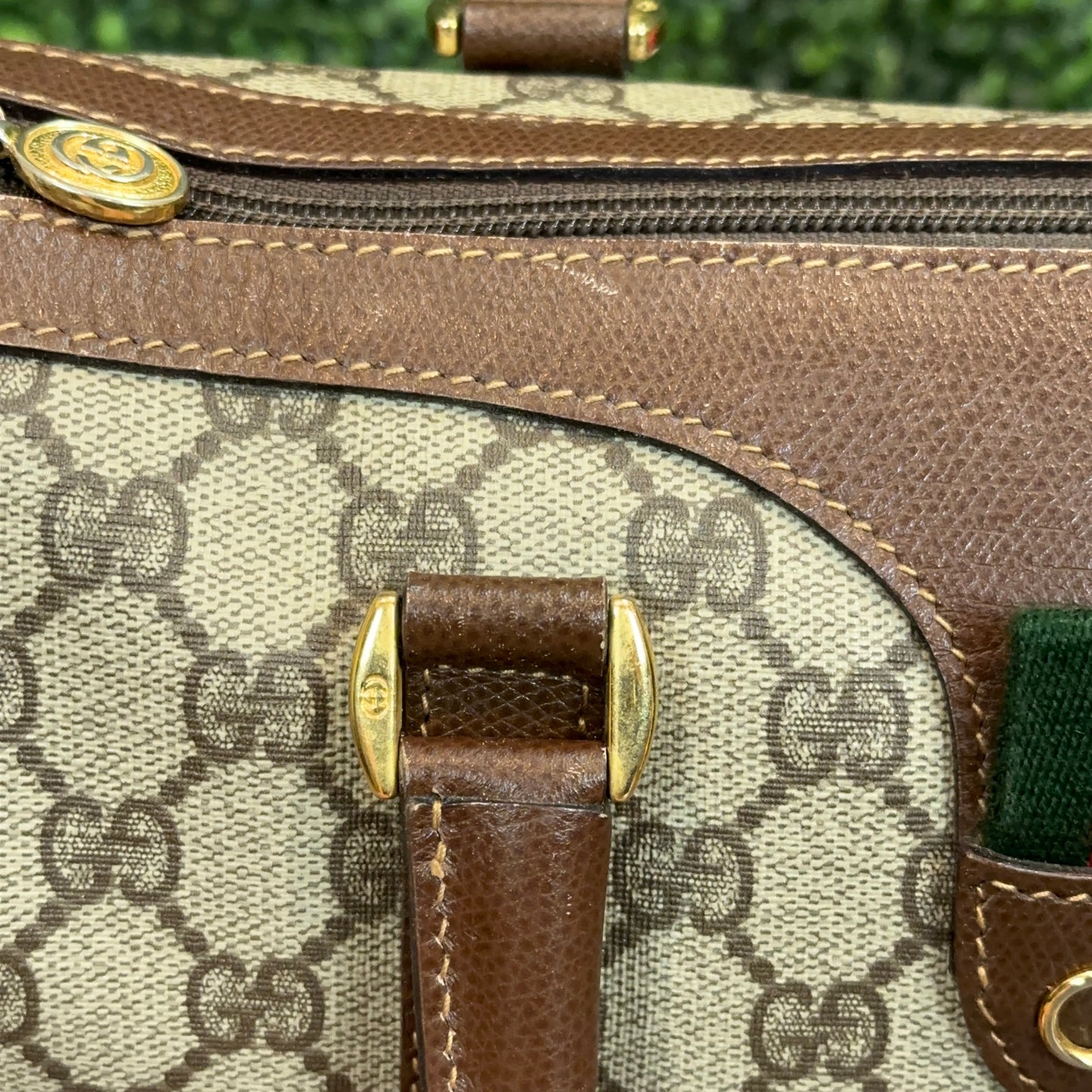 Gucci Vintage Sherry Line Boston Bag