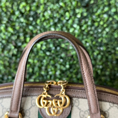 Gucci Ophidia Supreme Monogram Web Top Handle Medium Dome Bag