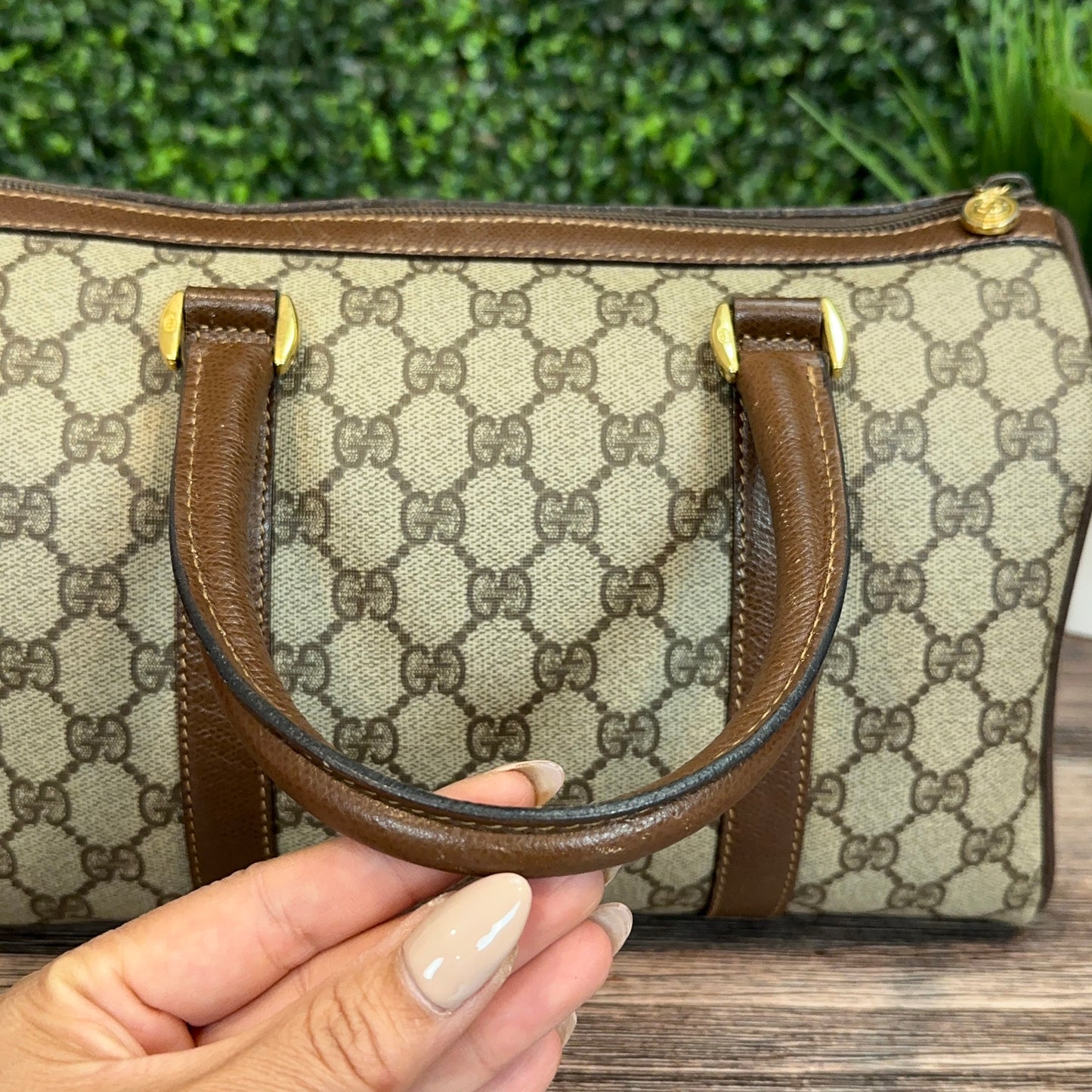 Gucci Vintage Sherry Line Boston Bag