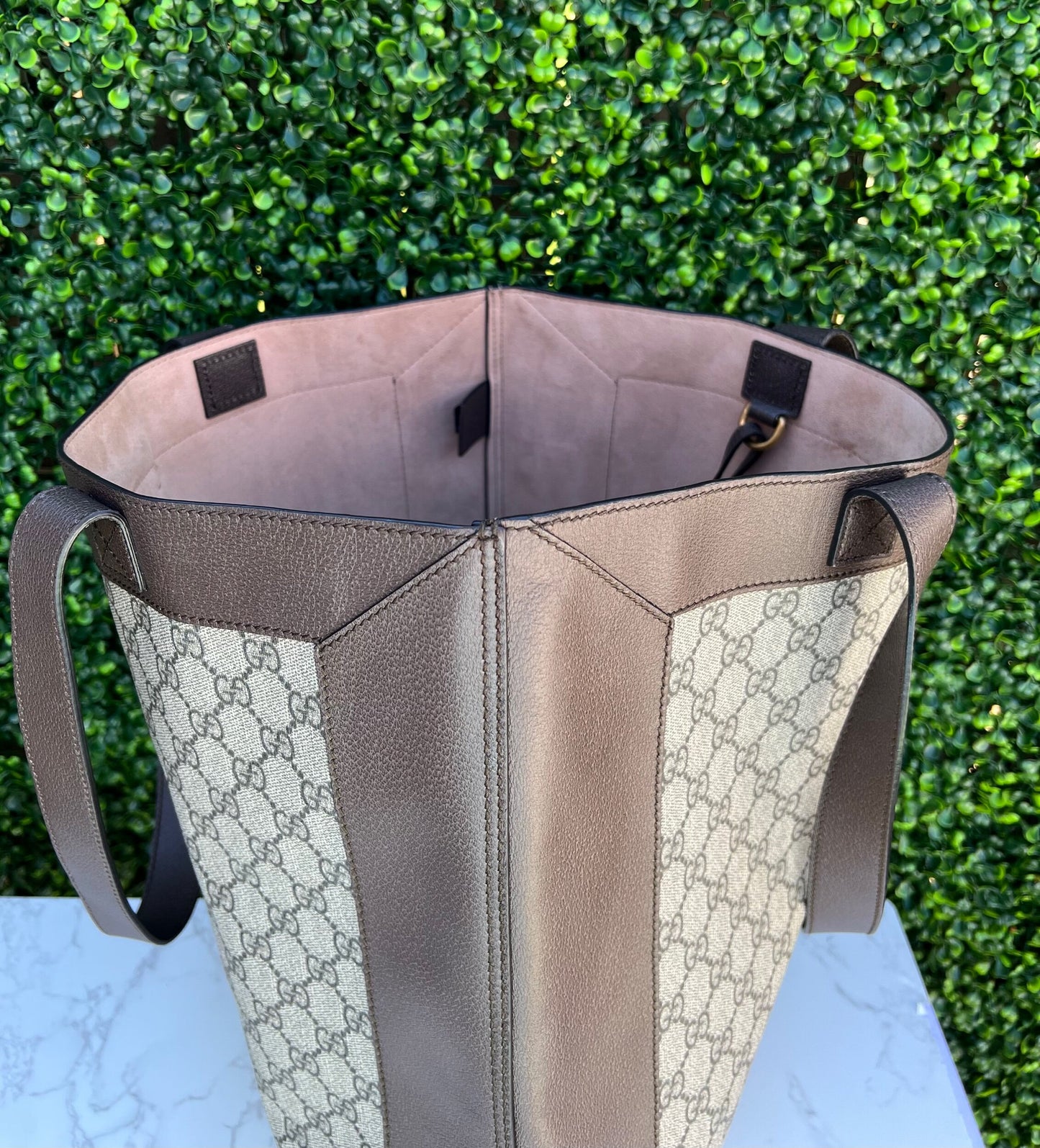 GG Supreme Coated Canvas Ophidia Large Tote