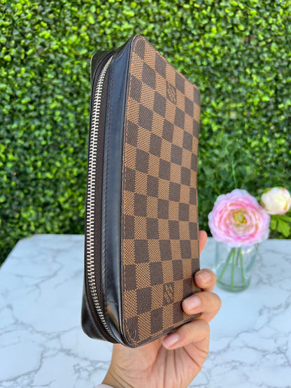 Damier Ebene Zippy X-Large Wallet/Clutch